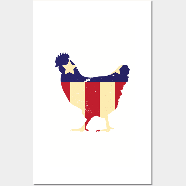 American Chicken Wall Art by Kyle O'Briant